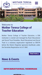 Mobile Screenshot of motherteresacollege.net